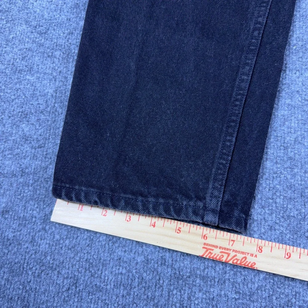 Vintage Levis 550 Orange Tab Mens 33x30 Black Relaxed Tapered Leg Jeans USA 90s
